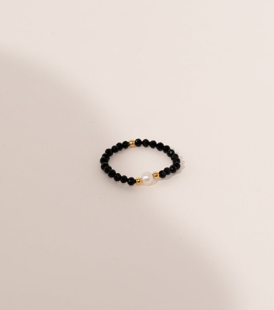 Ring beads - noir