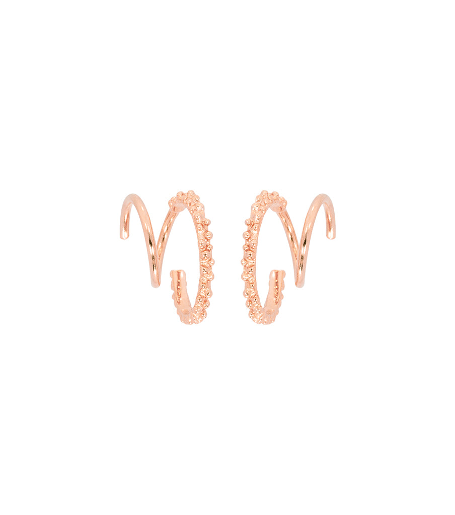 Earrings bubbly twister