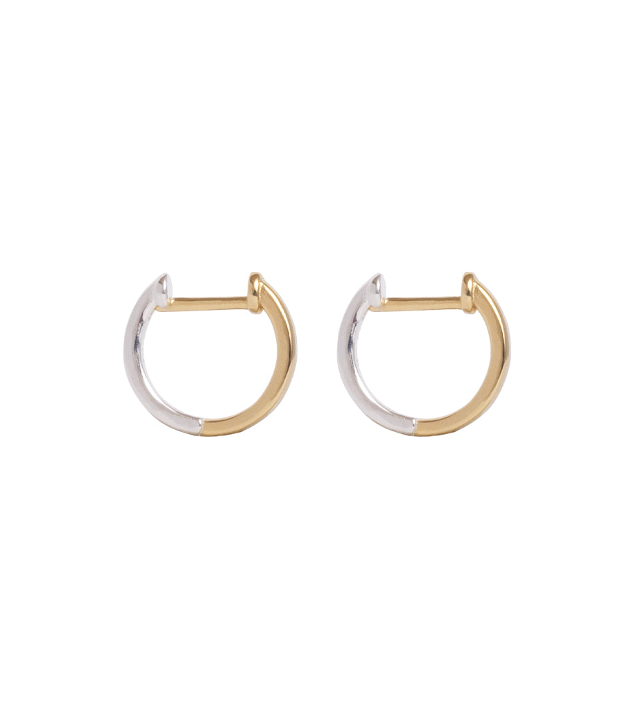 Earrings - gold x silver click