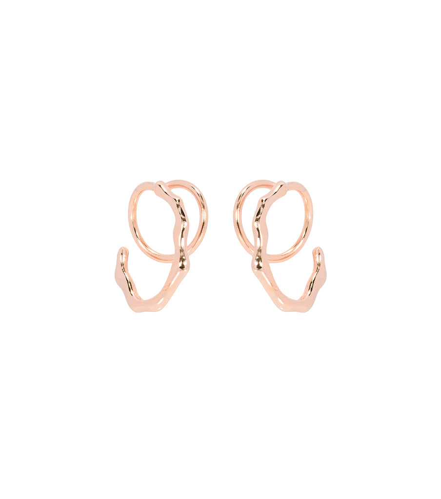 Earrings oval twister