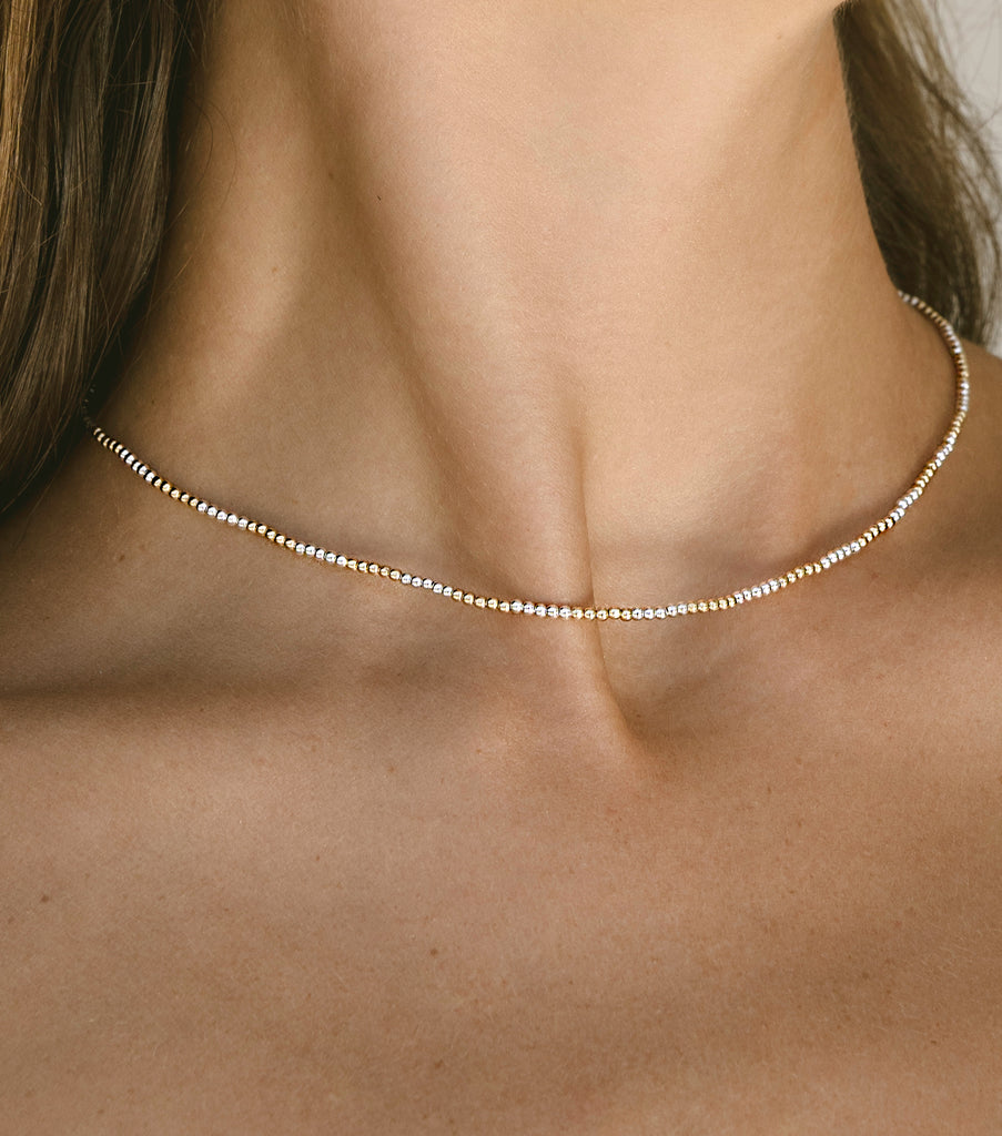 Necklace - gold x silver