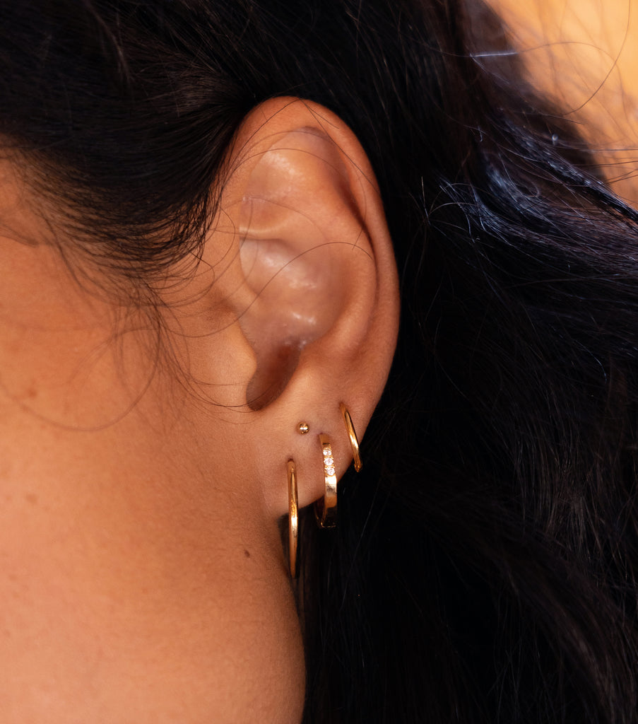 Earrings plain rounds